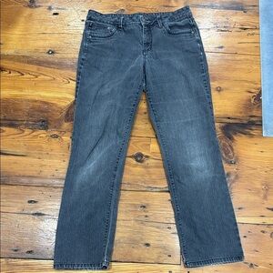 French Cuff Women’s Dark Gray Straight Jeans Size 12